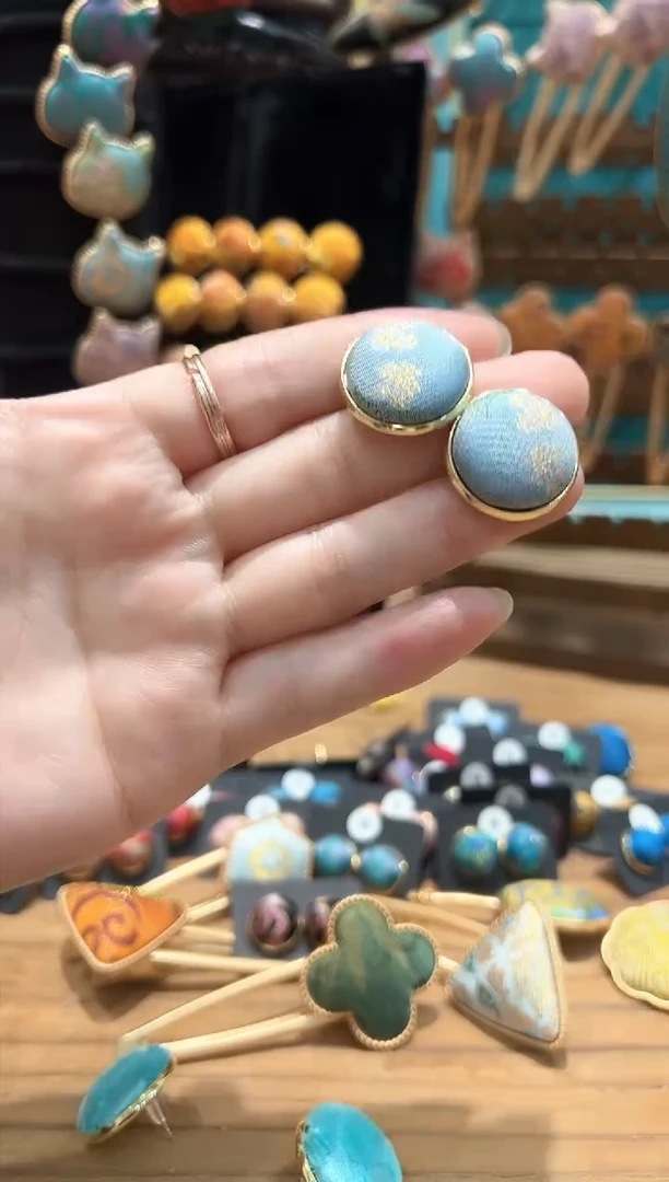 【闪购商品】【孤品车2.23】月下折桂大耳钉一对