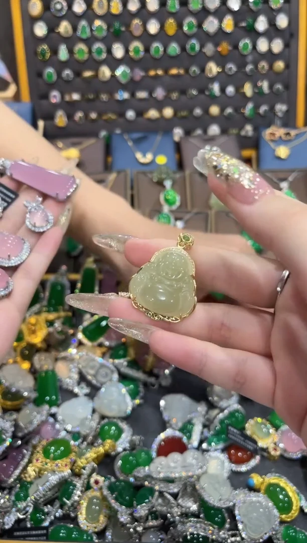 【闪购商品】和田玉颈饰银S925镶嵌11