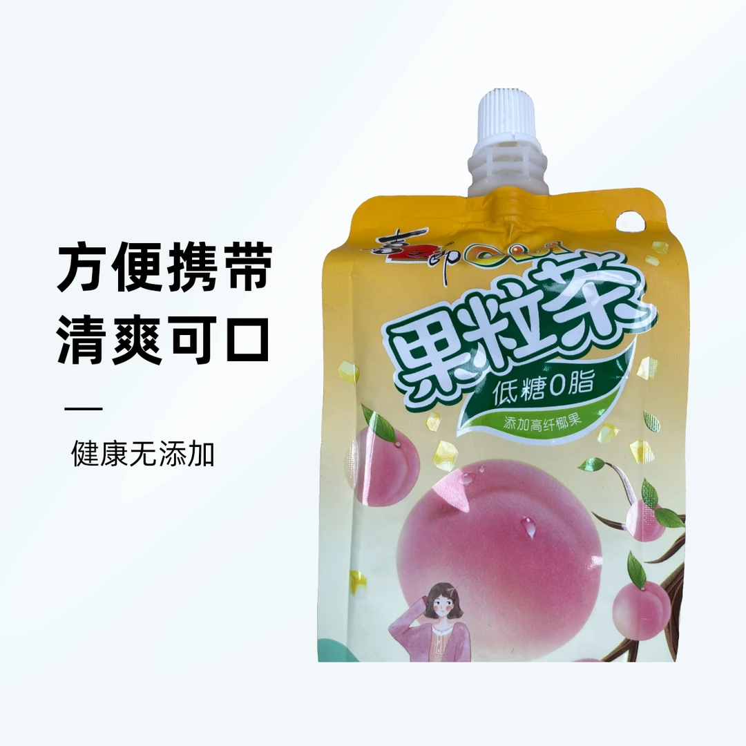 喜之郎 白桃乌龙味果粒茶*300ml
