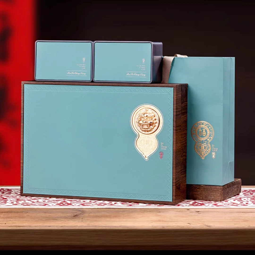 【远大前程】兰花香铁观音4罐320g 百福呈祥醒狮茶叶礼盒装 送礼