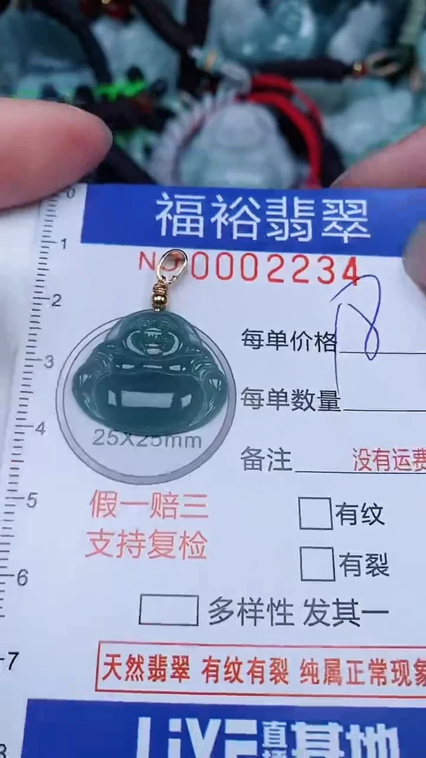 翡翠未镶嵌颈饰...0002234