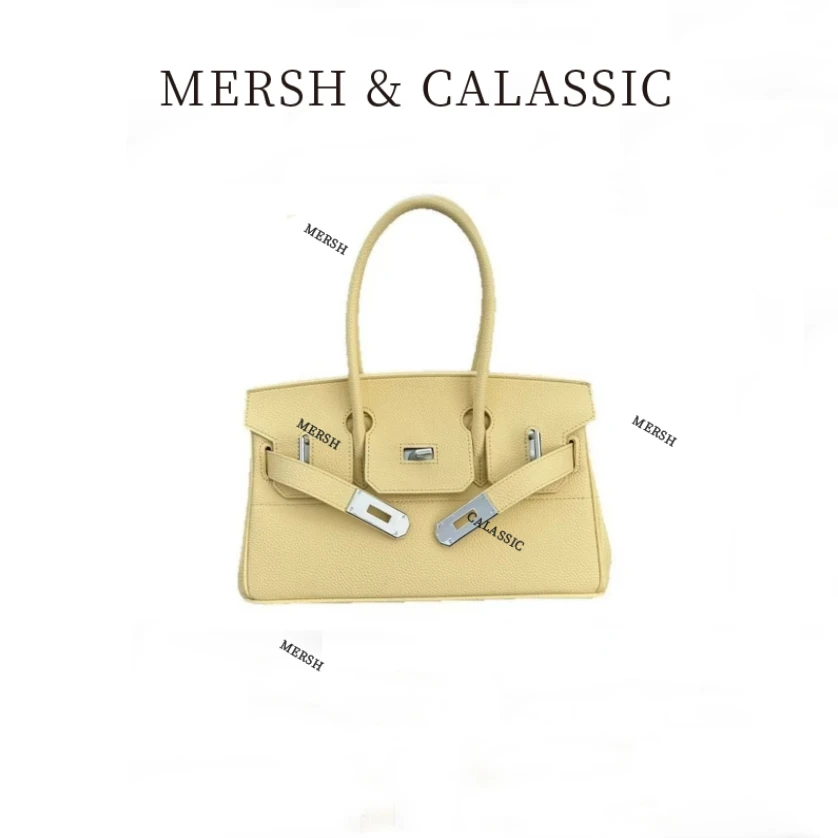 9131-30米尔顿黄  气质百搭时尚女包 铂金包 轻奢女士手提包