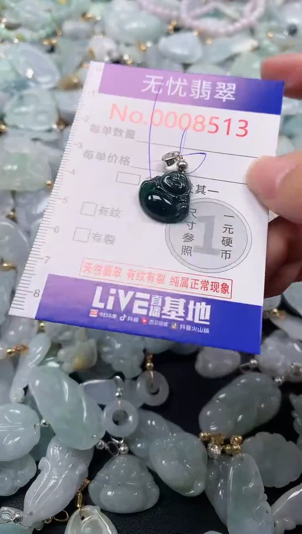 吊坠(不含链)未镶嵌翡翠8513