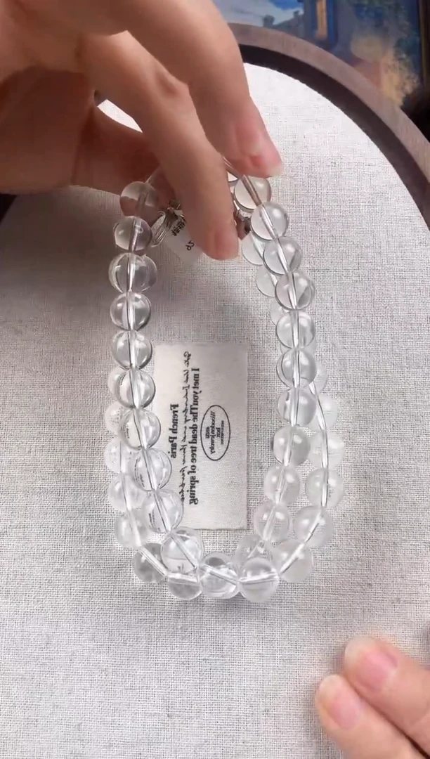 银S925镶嵌颈饰水晶纯天然水晶项链卡11