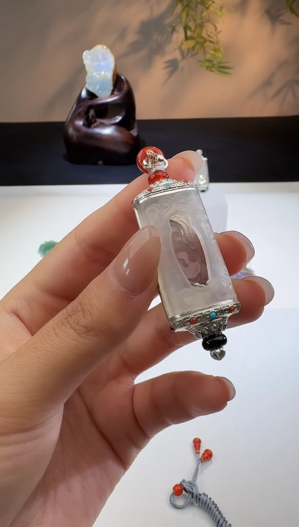 【闪购商品】玛瑙/玉髓挂件银S925镶嵌【鑫鑫】