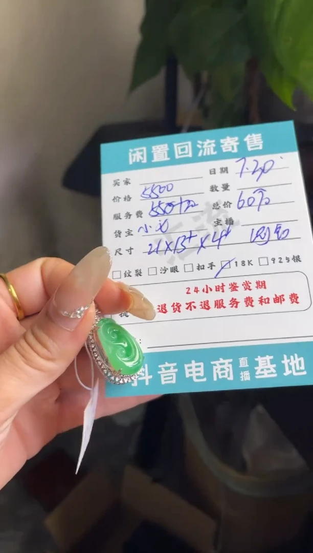 翡翠未镶嵌颈饰挂件