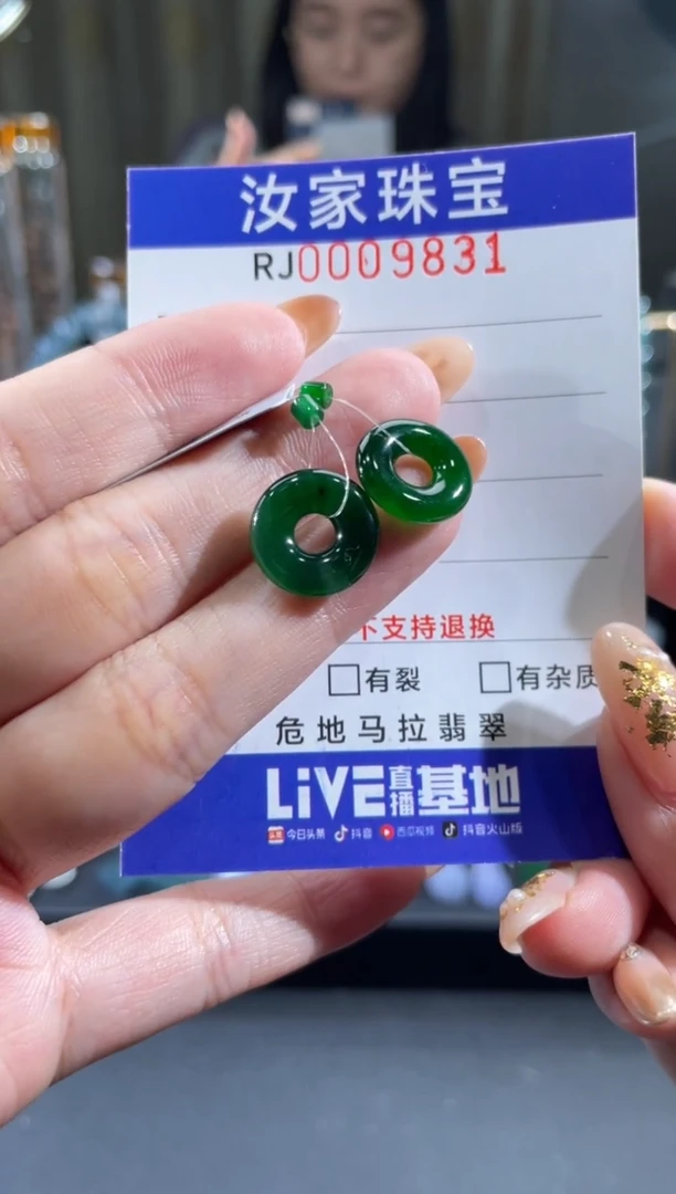 未镶嵌挂件翡翠9813