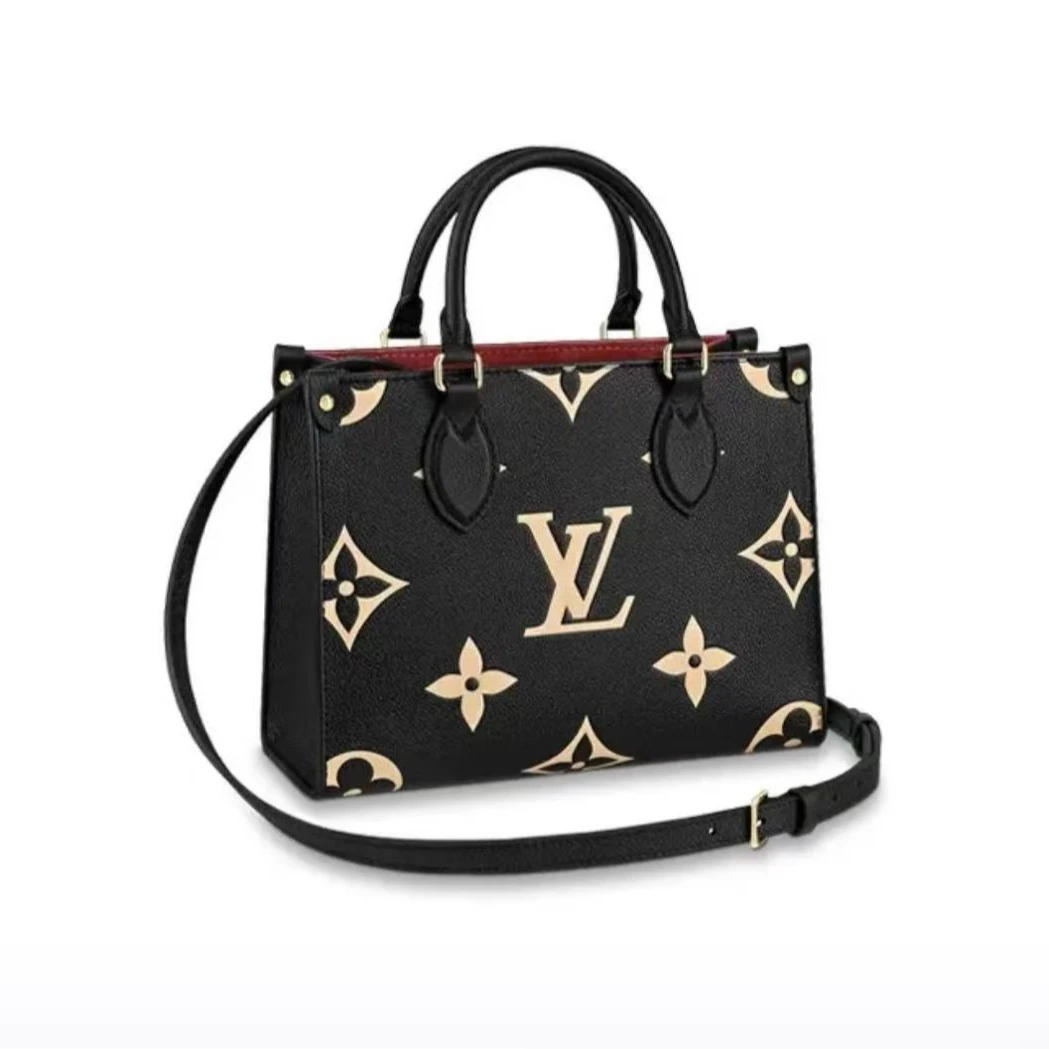 99新 LouisVuitton/路易威登 LV黑色全皮小号onthego包THCI2721
