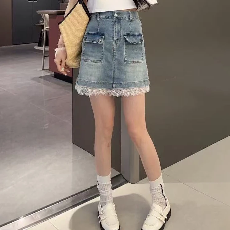 XIE7  纯色百搭气质半身裙3663