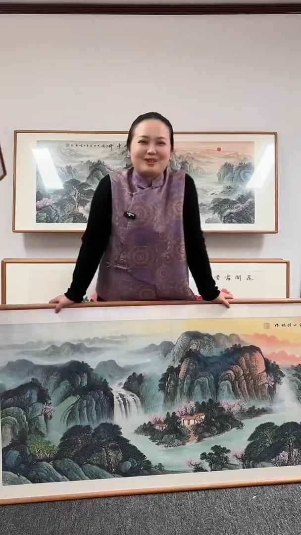 【闪购商品】国画带框作品手绘