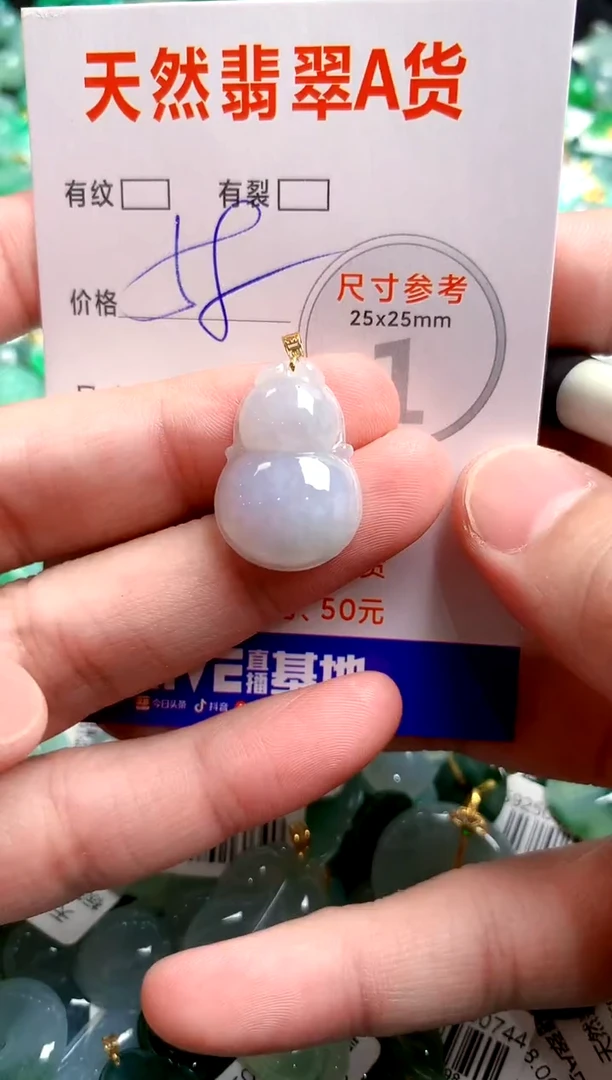 翡翠18K金镶嵌颈饰24000861