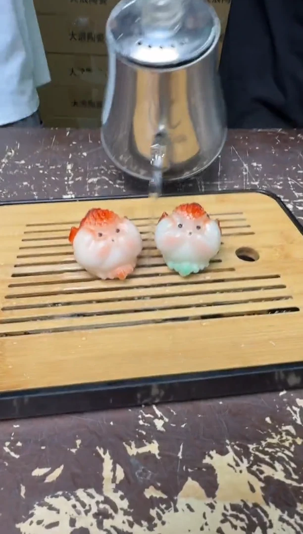 【闪购商品】变色金鱼茶宠一对@@@@@@@@@@@@@@@@@@