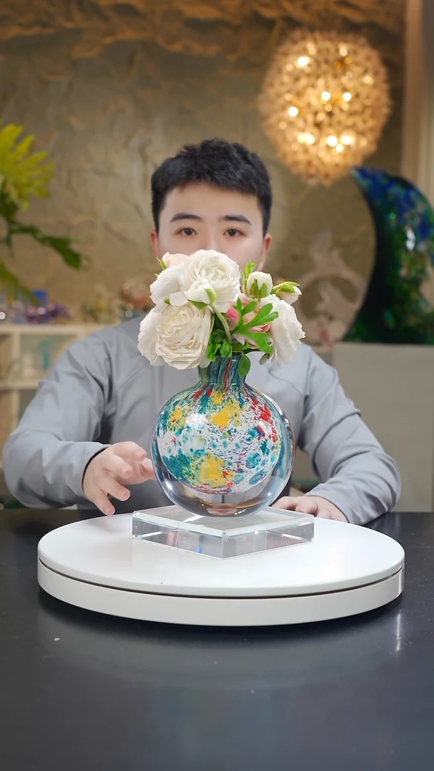 手工艺品琉璃莫奈花园设计款香薰瓶