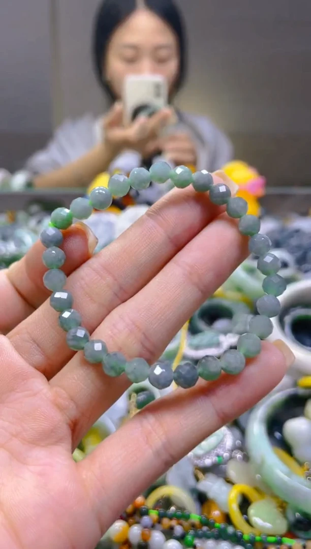 翡翠未镶嵌颈饰5MM/C/翡翠A货一图一物