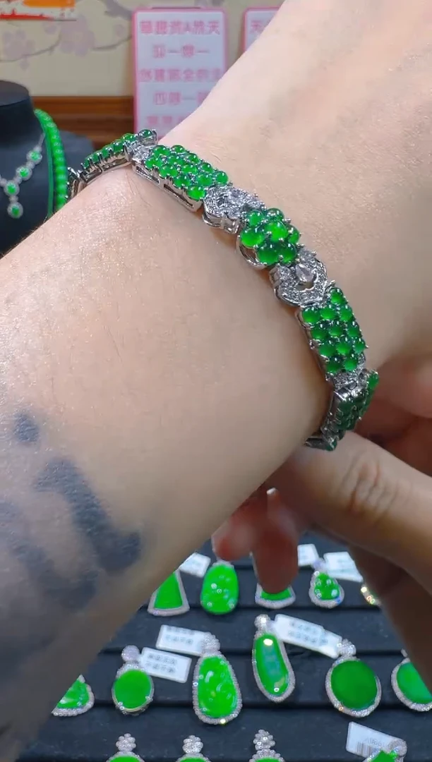 未镶嵌手链翡翠天然A货翡翠