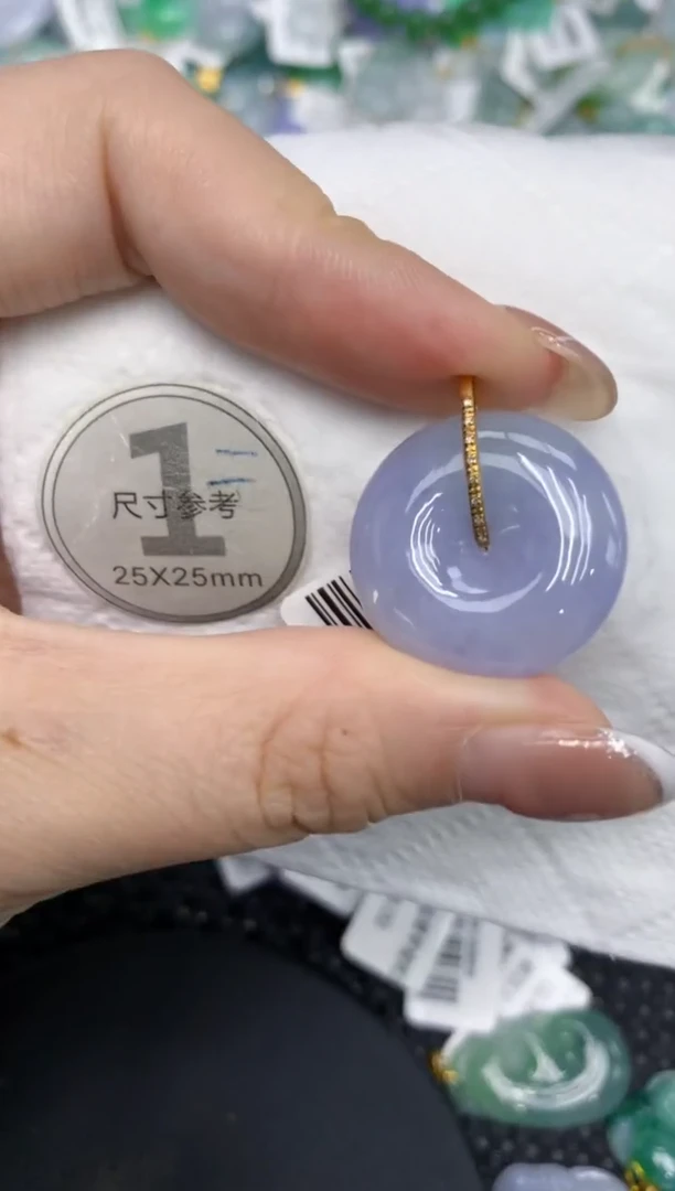 颈饰18K金镶嵌翡翠1111111