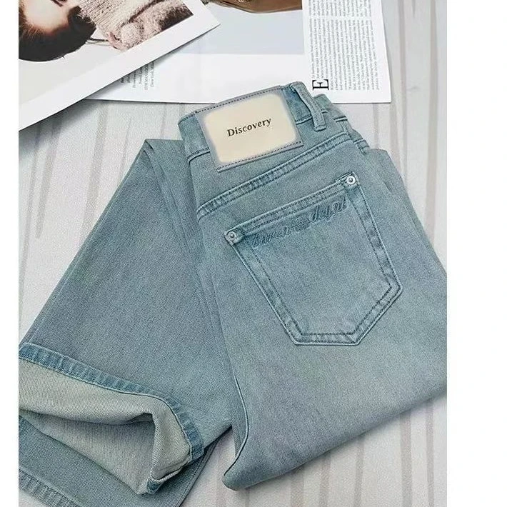 （现货）2025夏季牛仔裤女阔腿裤百搭显瘦高腰时尚潮流