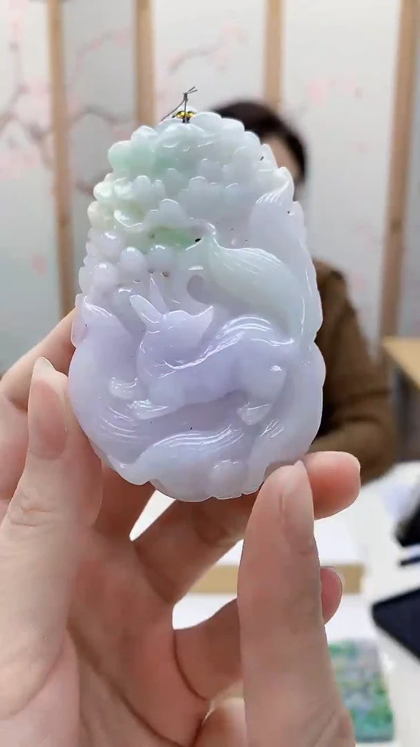 未镶嵌定制翡翠5160ry-毛货挂件93