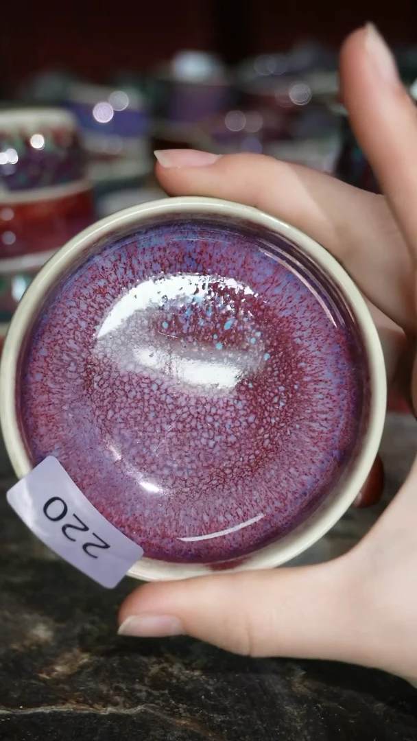 摆件精品窑变钧瓷茶器