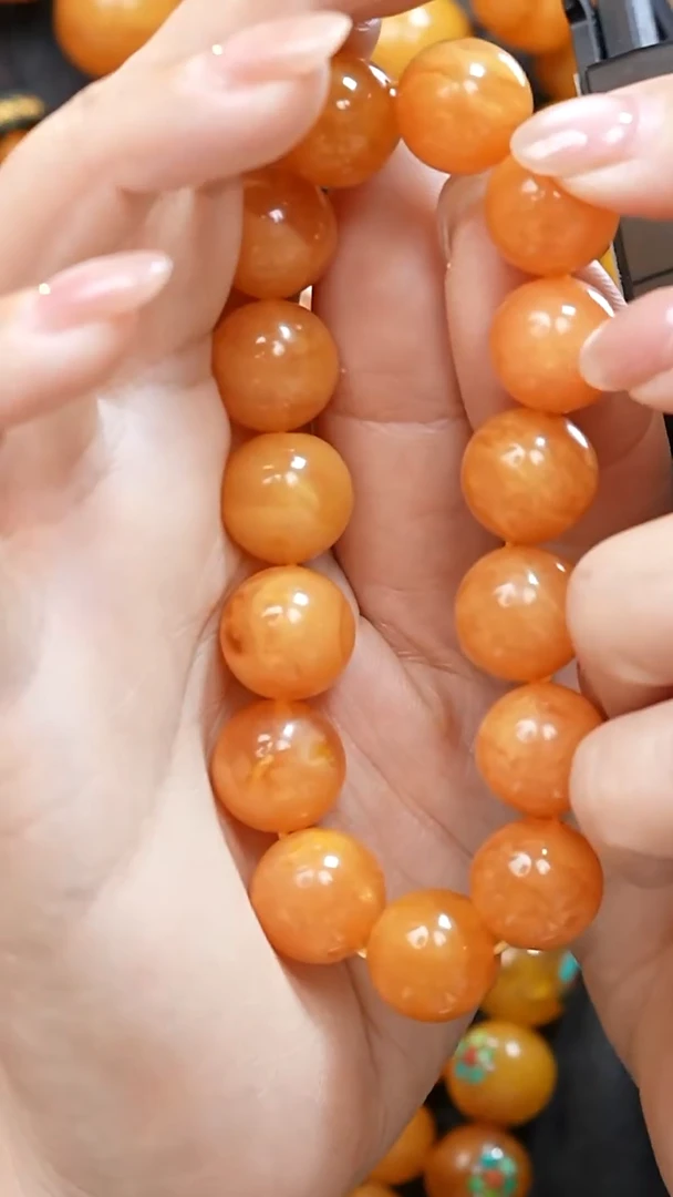 蜜蜡颈饰未镶嵌7698天然蜜蜡珠宝奇石全部保真