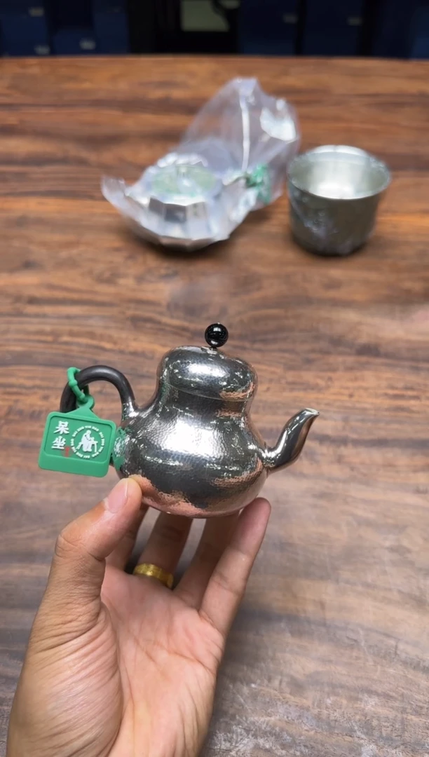 沐*呆坐 锤纹如意梨形壶