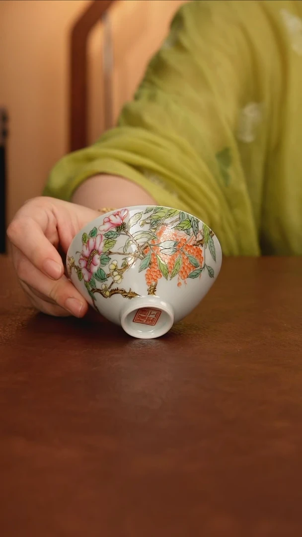 景德镇瓷器，青花瓷手绘茶具