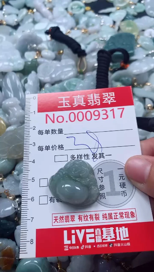 吊坠(不含链)未镶嵌翡翠9317