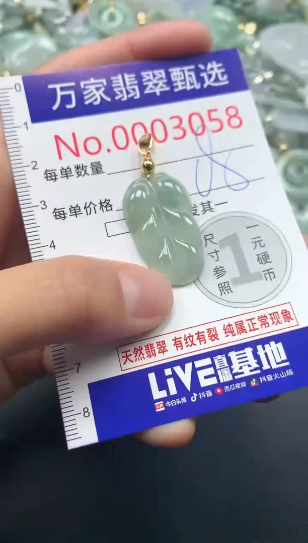 吊坠(不含链)未镶嵌翡翠3058