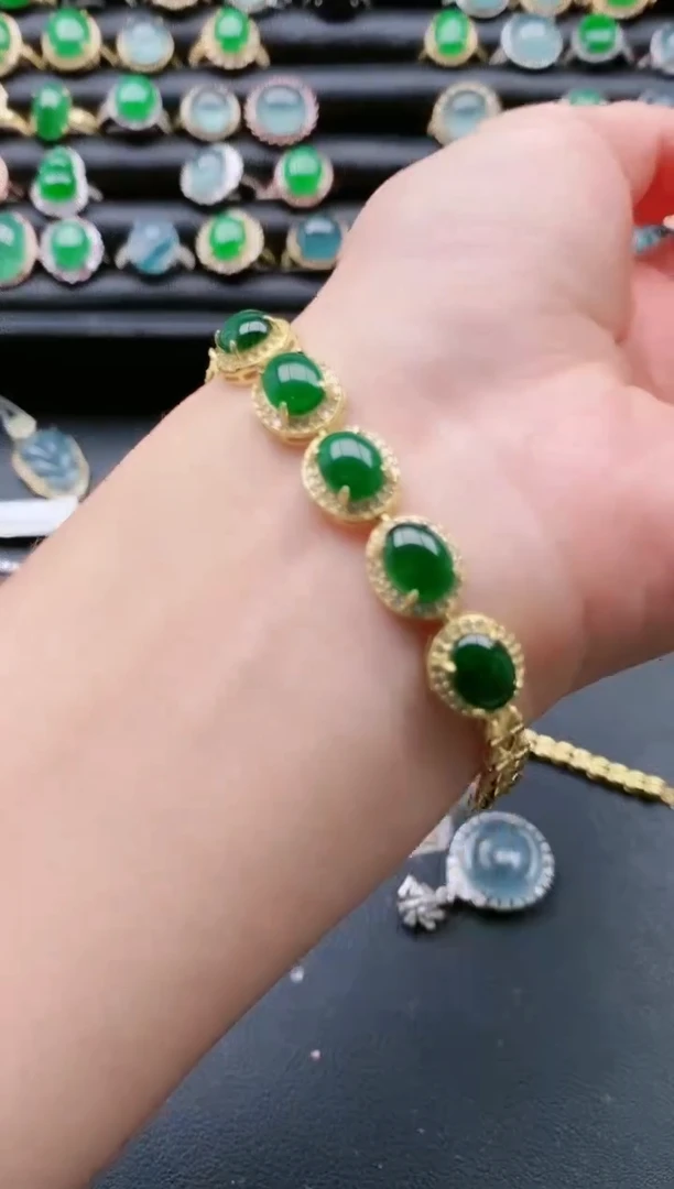 【闪购商品】翡翠戒指银S925镶嵌111111111