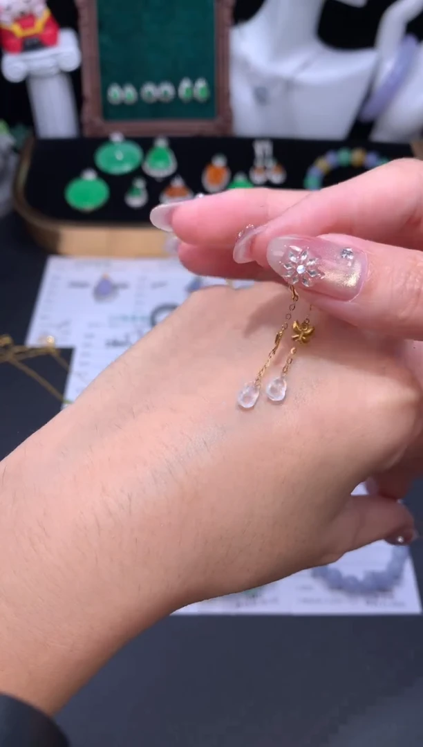 18K金镶嵌定制翡翠48小时鉴赏期 退货不扣服务费