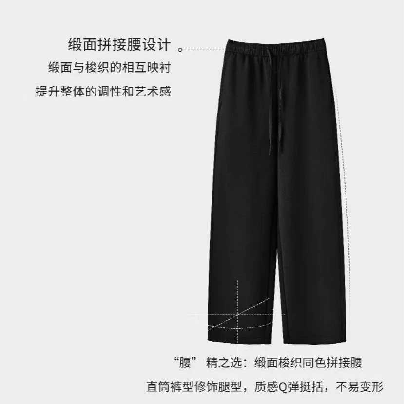 衣姐大牌风格【摩登博主裤】缪系阔腿休闲裤女2025春季新款HEN-3371