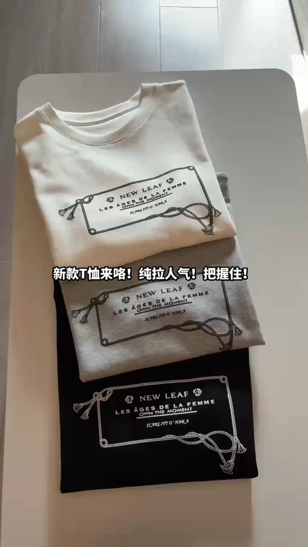 法式蕾丝T。三个色都要入！显瘦短袖圆领百搭T恤2501-1