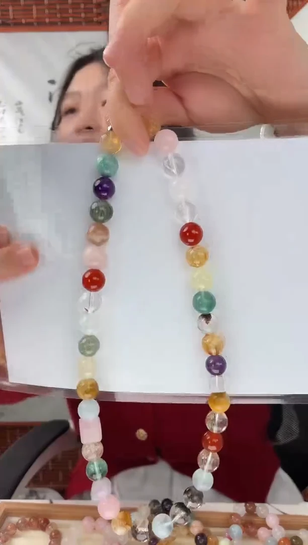 非金属无非金属无朱珠天然多宝项链