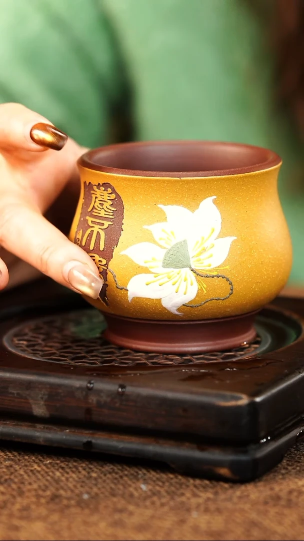 茶杯紫砂宜兴原矿紫砂