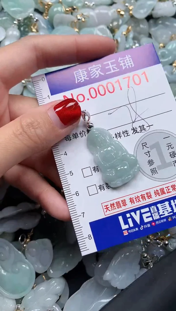 翡翠未镶嵌吊坠(不含链)1707