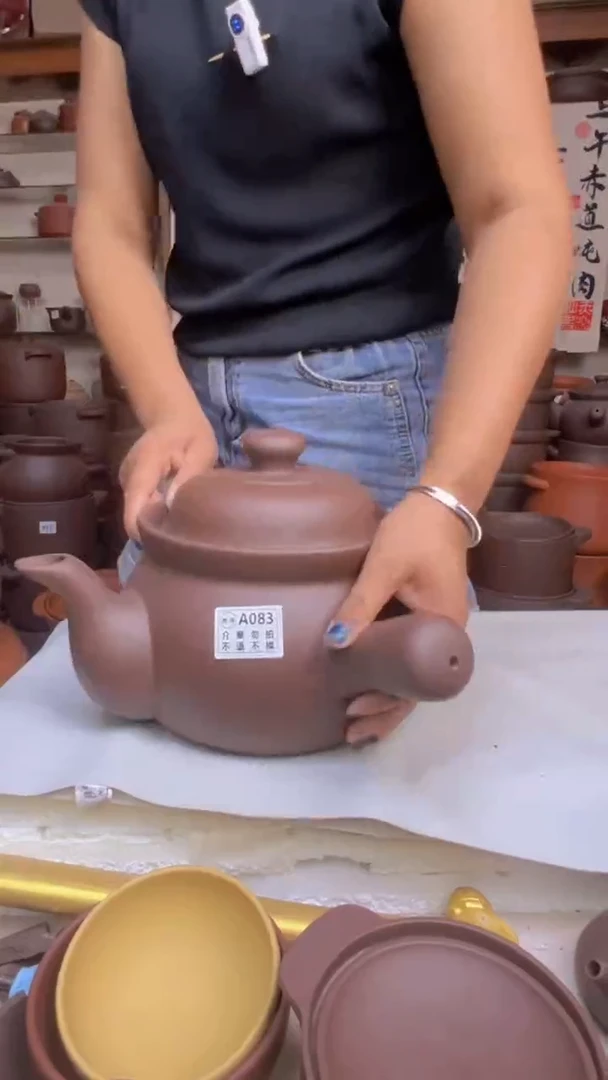 宜兴紫砂微瑕3升养生壶A083