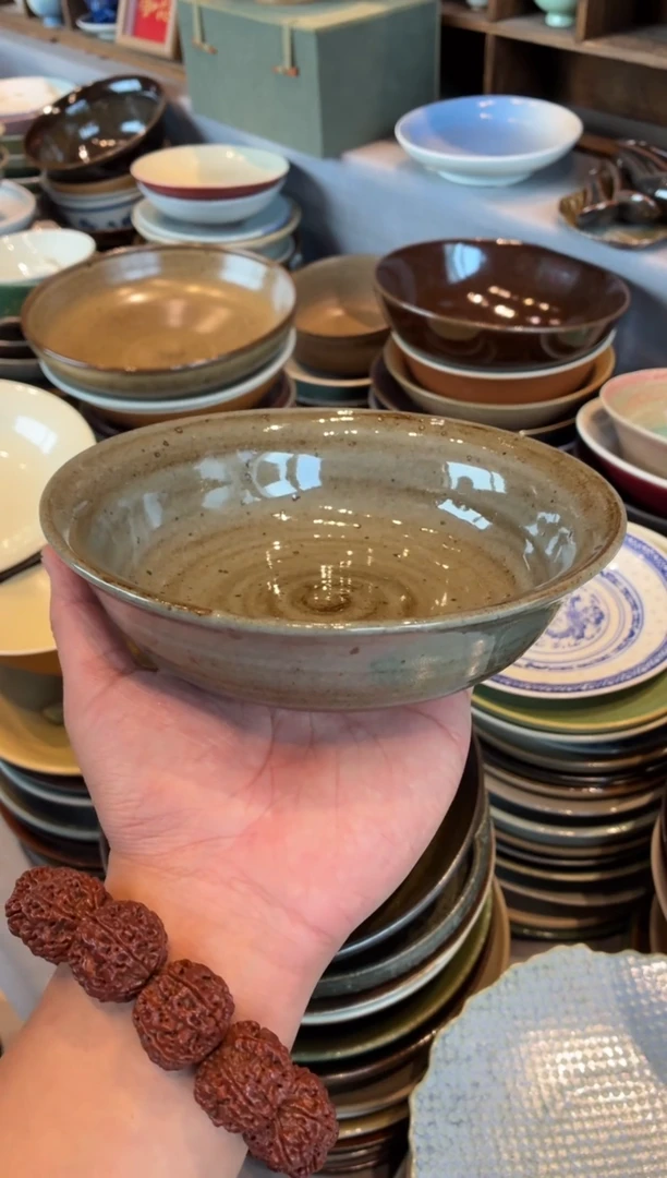 瓷片全量 7寸灰麻点反边盘