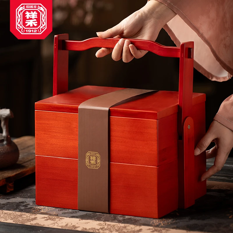 【祥禾饽饽铺】金石同久-荷桂并开 定制红楼糕点礼盒 384g D