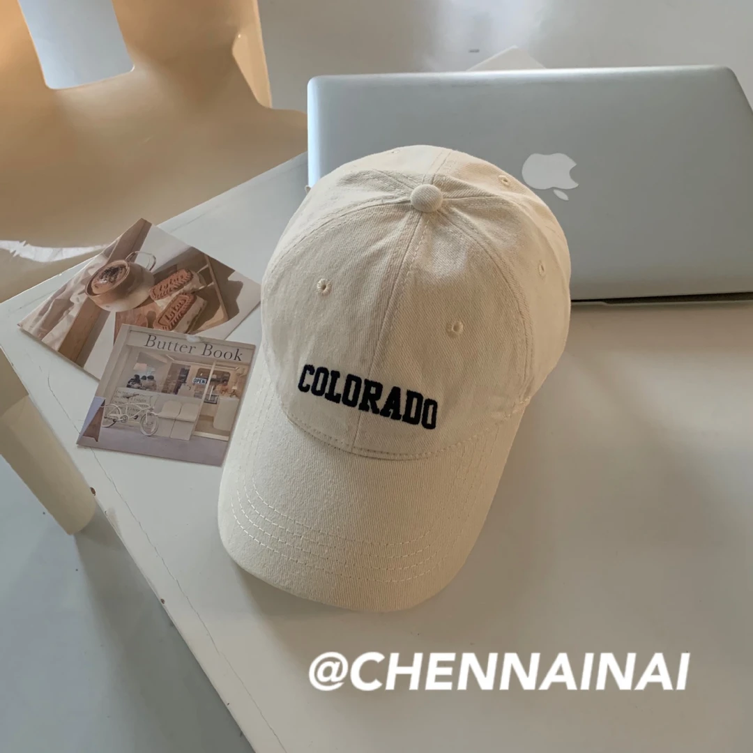 力速者棒球帽子字母刺绣鸭舌帽男百搭弯檐棉软顶遮阳帽时尚