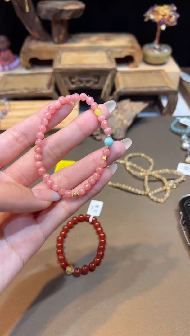 未镶嵌菱锰矿手饰手饰@@H3911