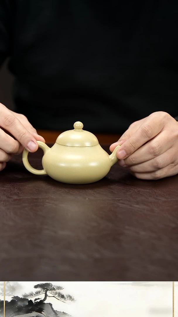 茶壶紫砂翁口 本绿