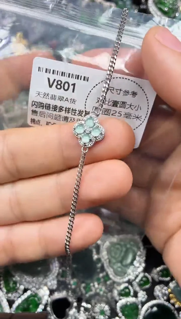 颈饰未镶嵌翡翠V801手链