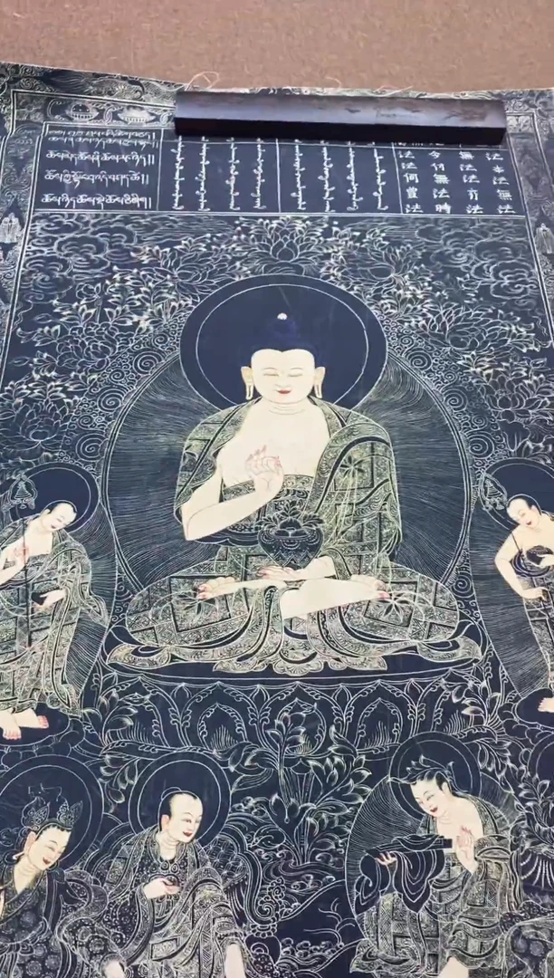 卷轴画精品挂饰 唐卡tk16034