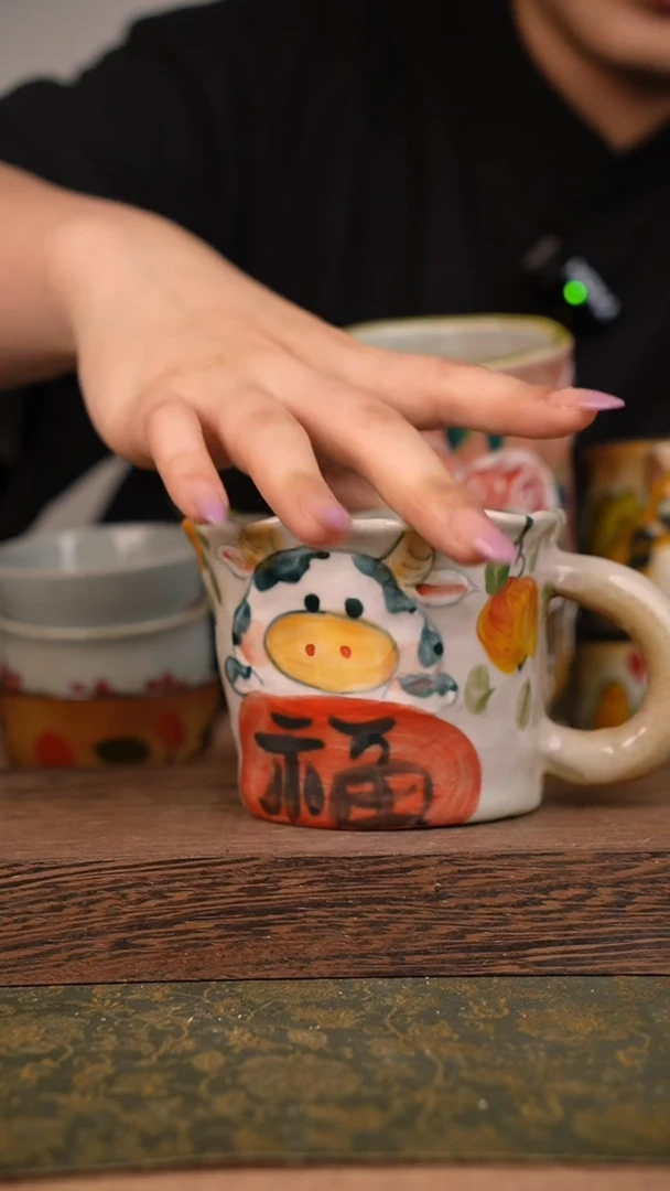 摆件泥垚手作 景德镇手工手绘器物