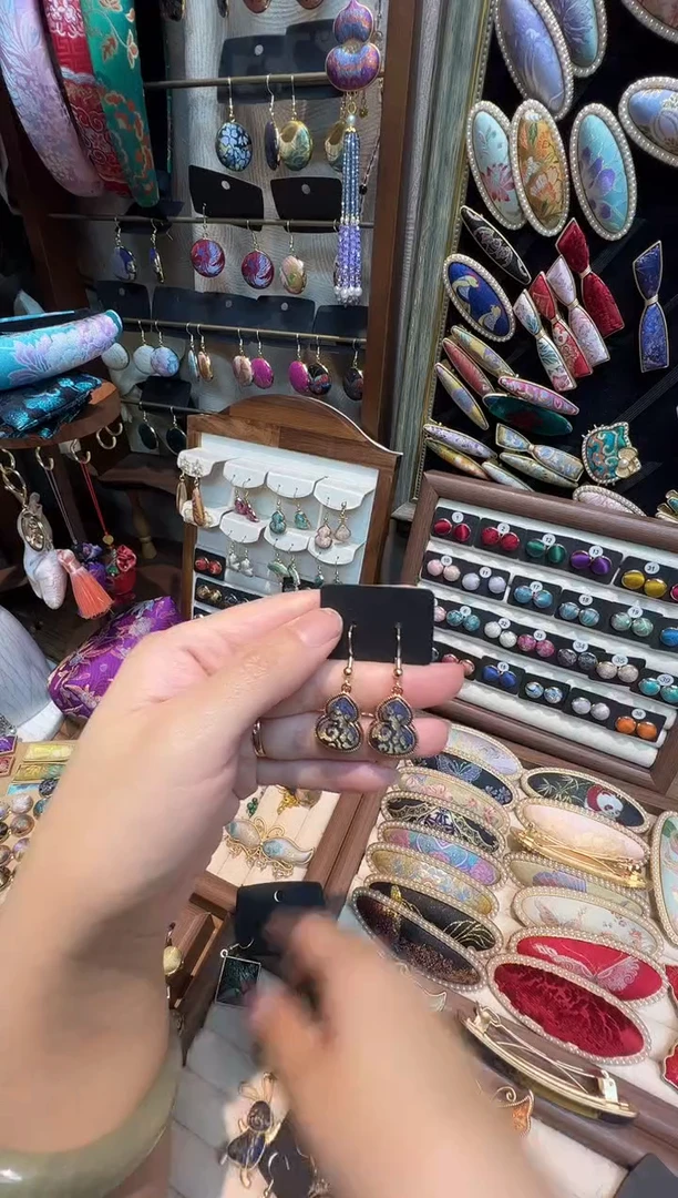 绒*毛【孤品车11.14】张国权福瑞万象葫芦耳环