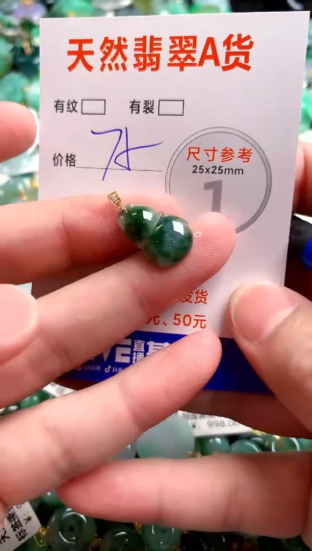 翡翠18K金镶嵌颈饰13007794