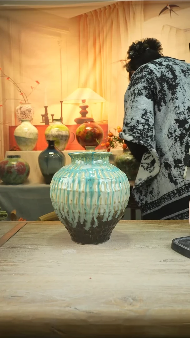 高25口12高温陶瓷花瓶花器