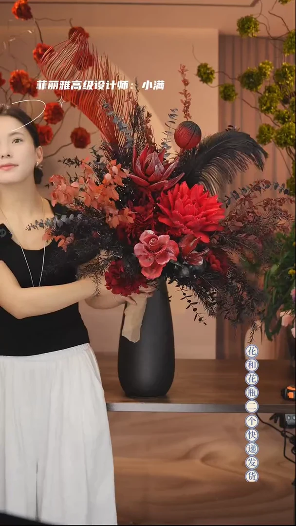 图片款花：单花束+花瓶