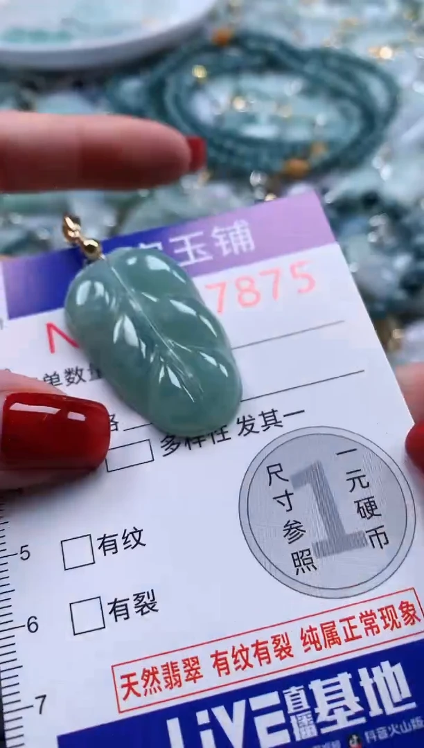 翡翠未镶嵌吊坠(不含链)7875