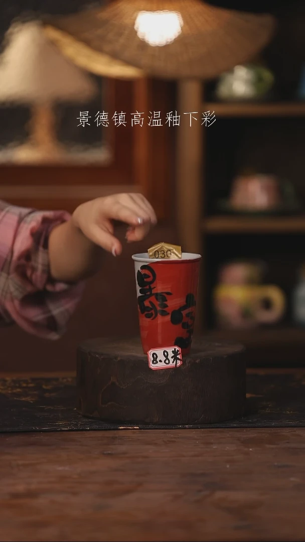 陶瓷景德镇高温釉下手绘陶瓷030